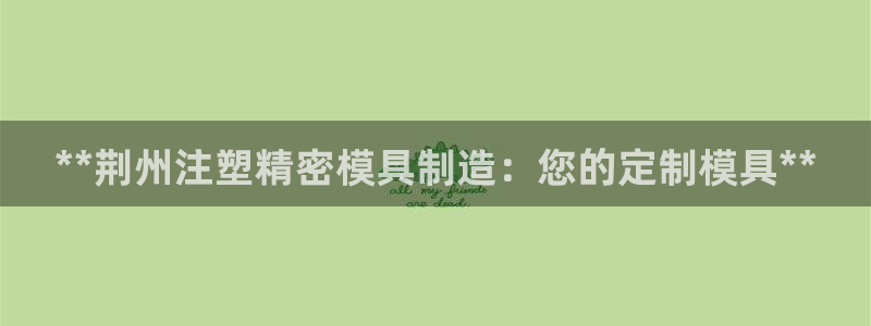 彩神v8客户端：**荆州注塑精密模具制造：您的定制模具**